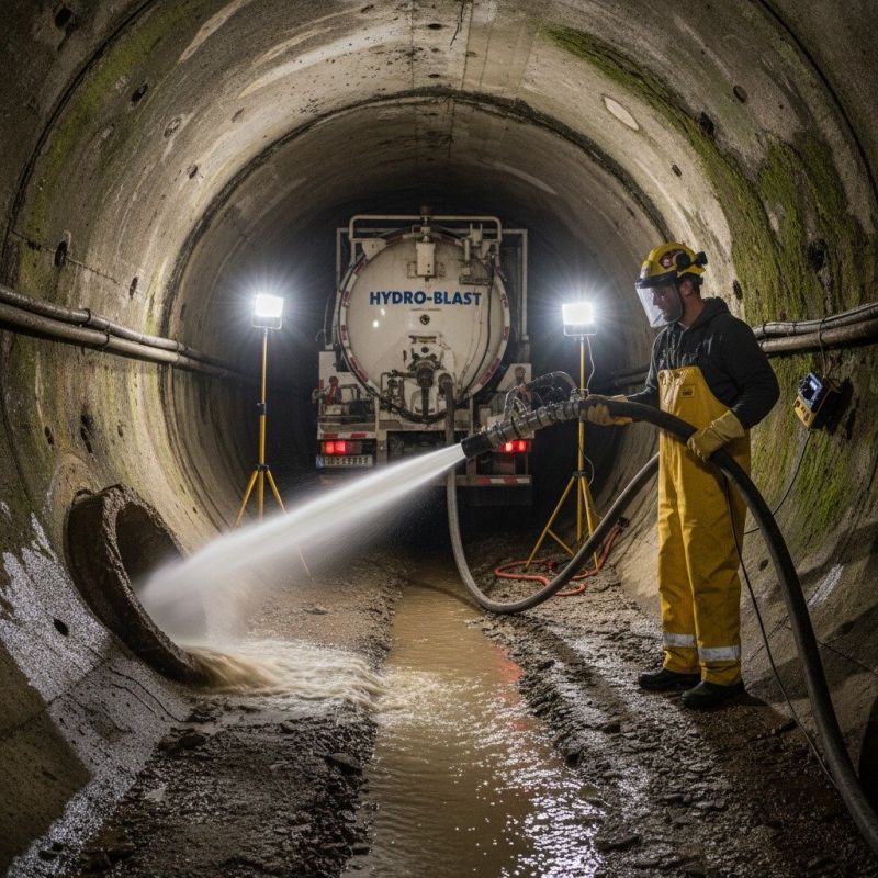 Sewer Line Hydrojetting